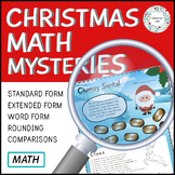Christmas Place Value -  Detective Math Mystery Project