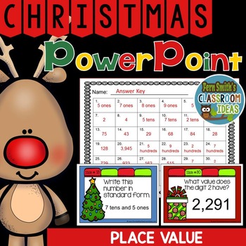 Preview of Christmas Place Value PowerPoint