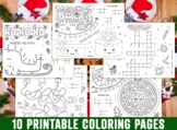 Christmas Placemat For Kids, 10 Printable Christmas Placemats for Kids