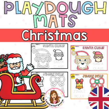 Preview of Christmas Playdough mats. Fine motor. December.