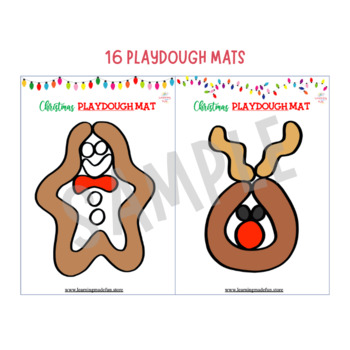 Gingerbread Play Dough Mats {Instant Download}