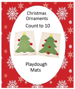 Christmas Number Playdough Mats for Kids Graphic by tshirtzone83