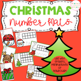 Christmas Playdough Number Mats