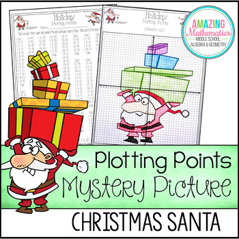 Preview of Christmas Plotting Points - Mystery Picture