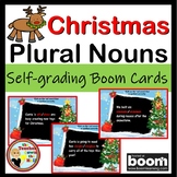 Plural Nouns Boom Cards Christmas Themed Digital Grammar Activity