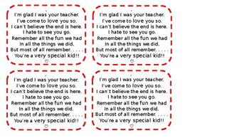 Preview of Christmas Poem - End of Year *EDITABLE*