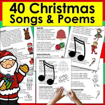 Preview of Christmas Activities  Poems, Songs and Finger Plays for Shared Reading & Fluency