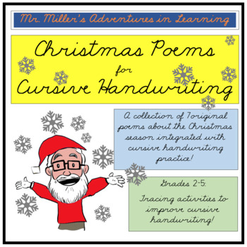 Preview of Christmas Poems for Cursive Handwriting