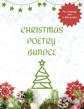Preview of Christmas Poetry Bundle for Language Arts
