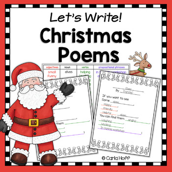 Christmas Poetry Writing by Carla Hoff | Teachers Pay Teachers