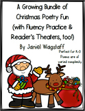 Christmas Poetry Growing Bundle with Fluency Practice and 