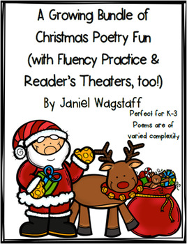 Preview of Christmas Poetry Growing Bundle with Fluency Practice and Reader's Theaters K-3