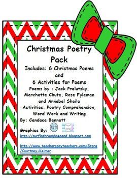 Christmas Poetry Pack - 6 Christmas Poems and 6 Activities for the Poems