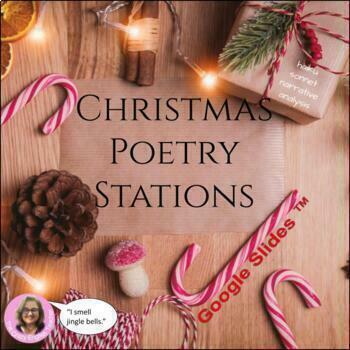 Preview of Christmas Poetry Stations High School and Middle School English