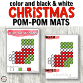 Christmas Pom Pom Cards for Fine Motor Centers
