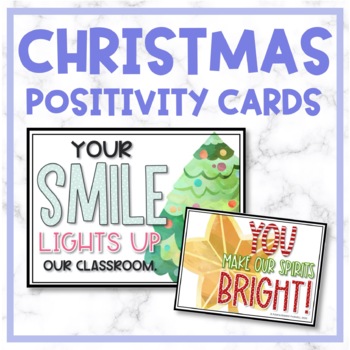 Preview of Christmas Positivity Note Cards