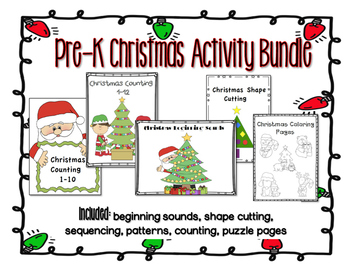 FREE Christmas PreK/K Pack {Updated and Expanded!}