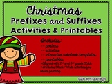 Christmas Prefixes and Suffixes Activities & Printables