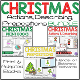 Christmas Prepositions, Action, Describing Adapted Book, P