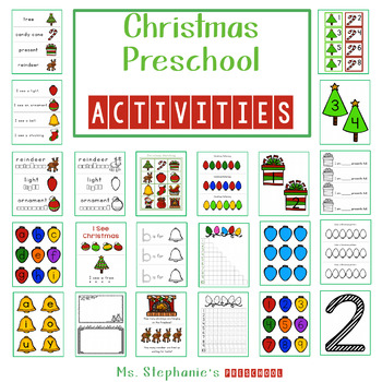 Christmas Preschool Activities by Ms Stephanies Preschool | TpT