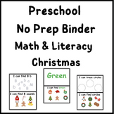 Christmas Preschool Literacy & Math Pack: Festive Fun Learning
