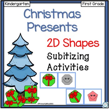 Preview of Christmas Presents 2D Shapes Subitizing Activities