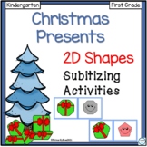 Christmas Presents 2D Shapes Subitizing Activities