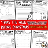 Christmas Activities Print and Digital Holiday Fun