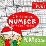 Christmas Number Worksheet Games