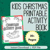 Christmas Printable Activity Book || Mazes, Coloring Pages