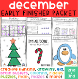 Christmas Early Finisher Activity Packet │December Workshe