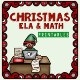 Kindergarten Christmas Worksheets for Math and ELA