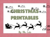 Christmas Printables (gift tags, notecards, thank you notes)