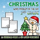 Christmas Word Problem of the Day for 2nd Grade