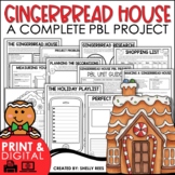 Christmas Project Based Learning | Design a Gingerbread House Math Christmas PBL