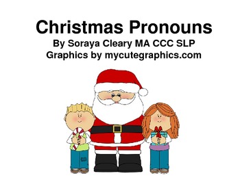 Preview of Christmas Pronouns