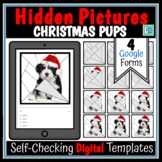 Christmas Pups Editable Hidden Picture Digital Google Form