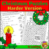 Christmas Puzzle Activities, Harder - Christmas Crossword,