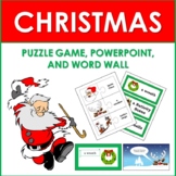 Christmas Puzzle Game, Word Wall, and PowerPoint: Distance
