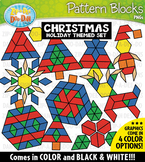 Christmas Puzzle Pattern Blocks Clipart {Zip-A-Dee-Doo-Dah