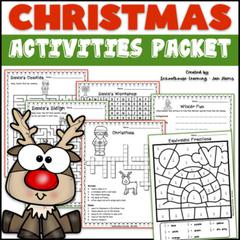 Preview of Christmas Puzzles Mazes and More Activity Packet