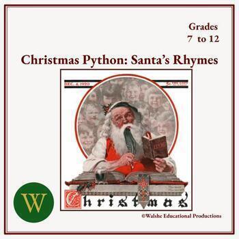 Preview of Christmas Python: Santa's Rhymes