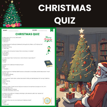 Christmas Quiz by Mind Spark Education | TPT