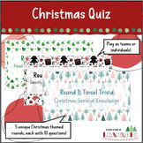 Christmas Quiz 2023, End of Term Quiz, Seasonal Activities