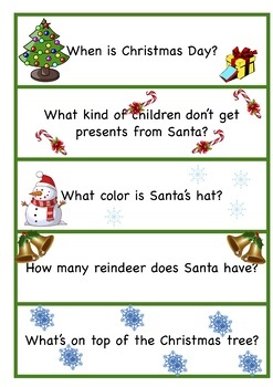 Christmas Quiz by Len's ESL Store | TPT