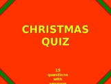 Christmas Quiz - PowerPoint