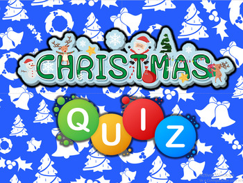 Preview of Christmas Quiz - PowerPoint - Great for fun!