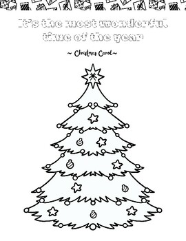 Christmas Quotes Coloring Pages by Mindful Seedlings | TPT