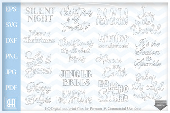 Christmas Quotes Bundle Svg Christmas Sayings Bundle Svg By Blueberry Hill Art