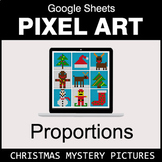 Christmas - Ratios & Proportions - Google Sheets Pixel Art